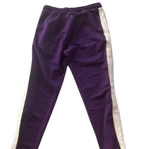 Kappa Track Pants Mens/Unisex XL maroon & Gold Joggers Y2K Baggy Hip Hop